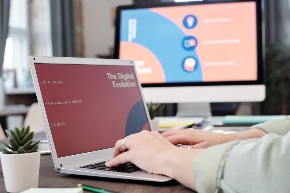 Person reviewing AI subscription options on a laptop