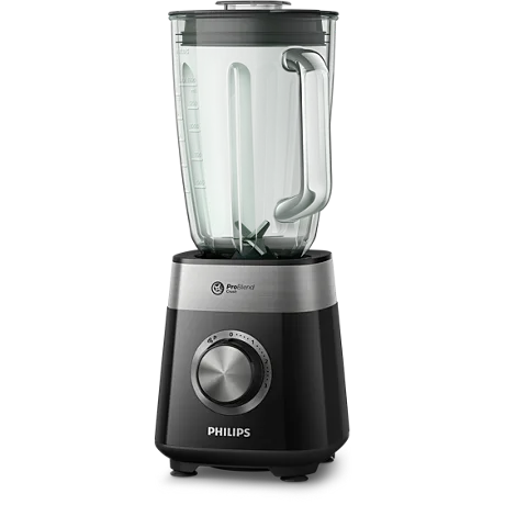 Philips HR2228/90의 유리 용기와 손잡이·모터 본체
