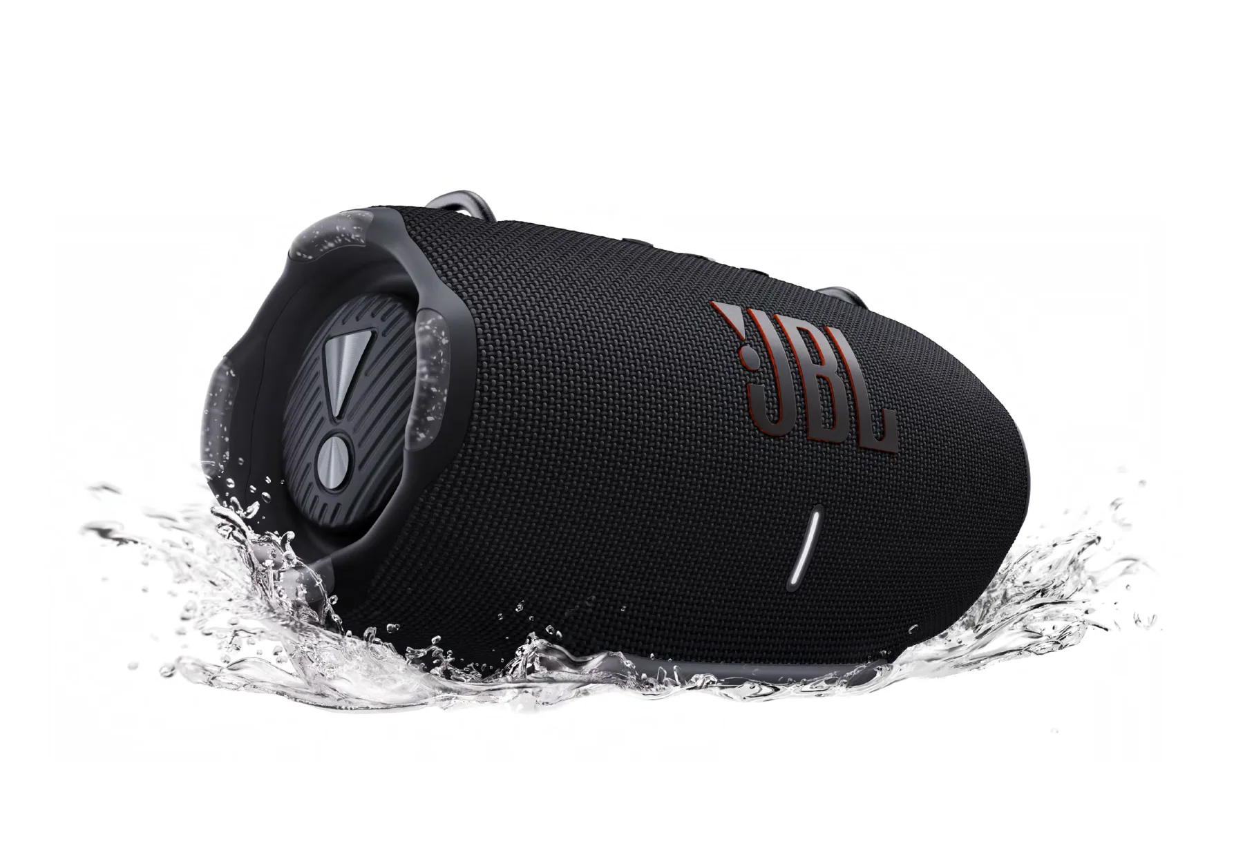JBL Xtreme 4 양쪽 스트랩 고리와 전면·측면 구조