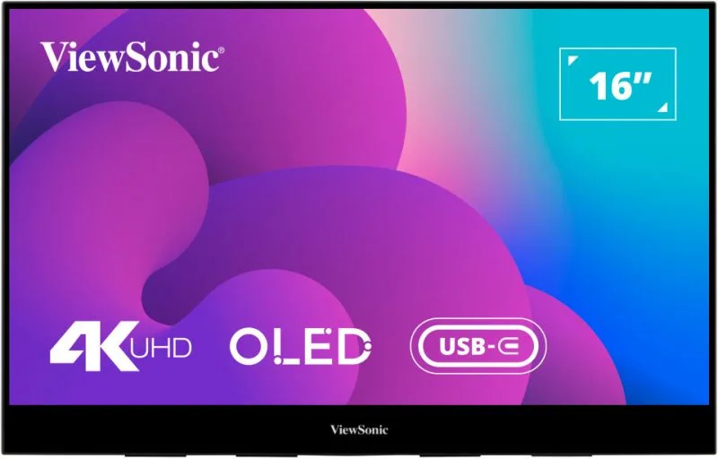 ViewSonic VX1655-4K-OLED 제품 정면 렌더