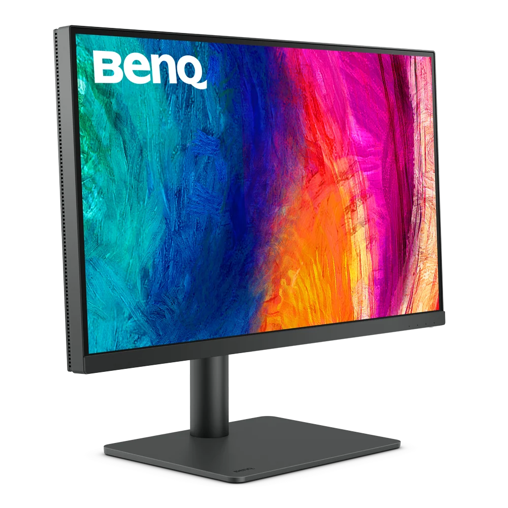 BenQ PD2705U 모니터의 전면과 스탠드
