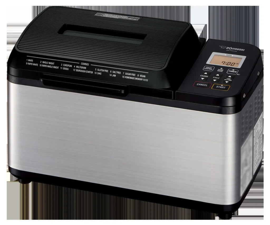 Zojirushi BB-PDC20 상단 TIMER·TIME SETTING 버튼과 시각 표시