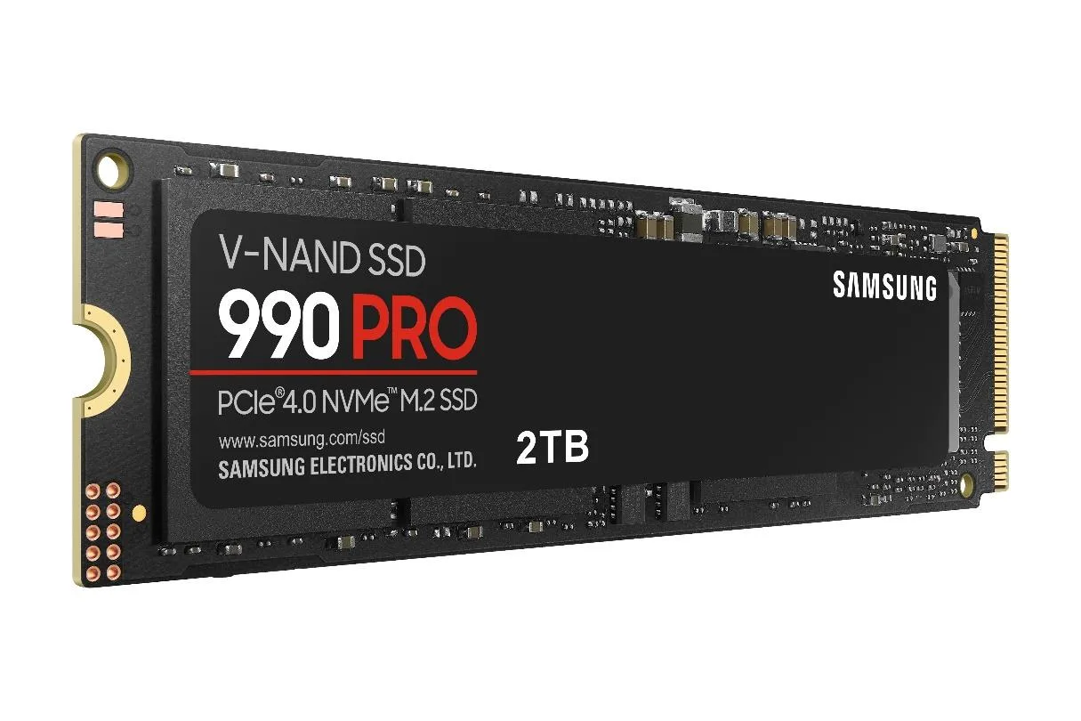 삼성 990 PRO 2TB의 M.2 보드와 연결부