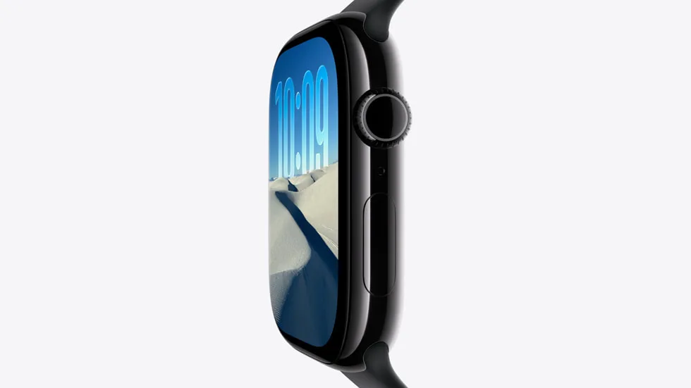 Apple Watch Series 11 본체 옆면과 크라운