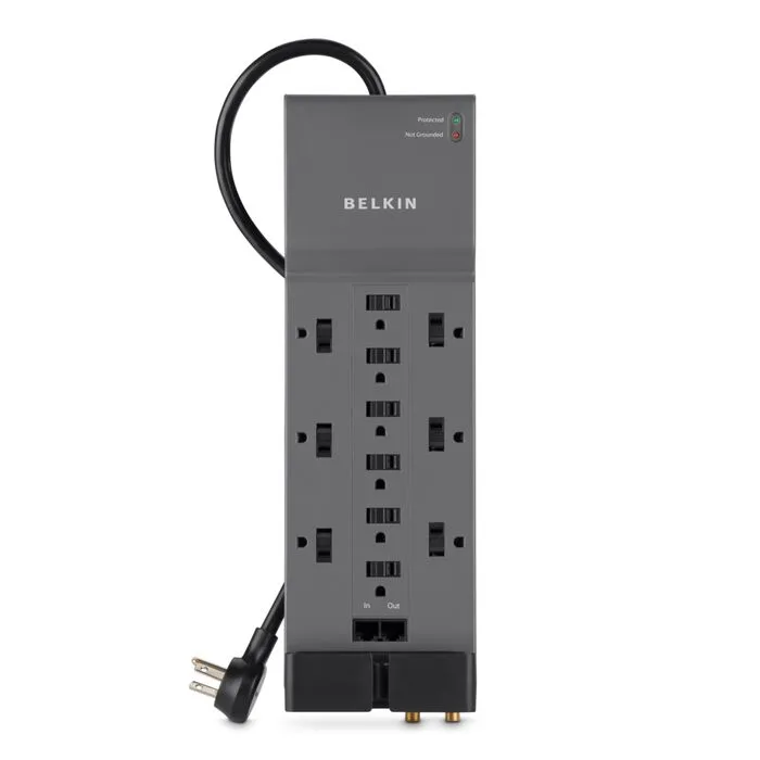 Belkin BE112234-10의 Protected와 Not Grounded 표시