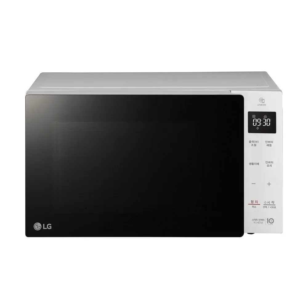 LG MW23GD 제조사 실제 전면과 문·조작부