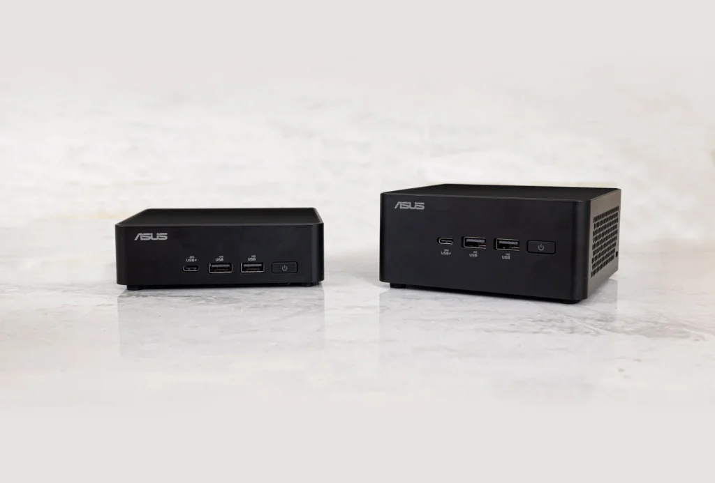 ASUS NUC 14 Pro 슬림형과 높은 본체형