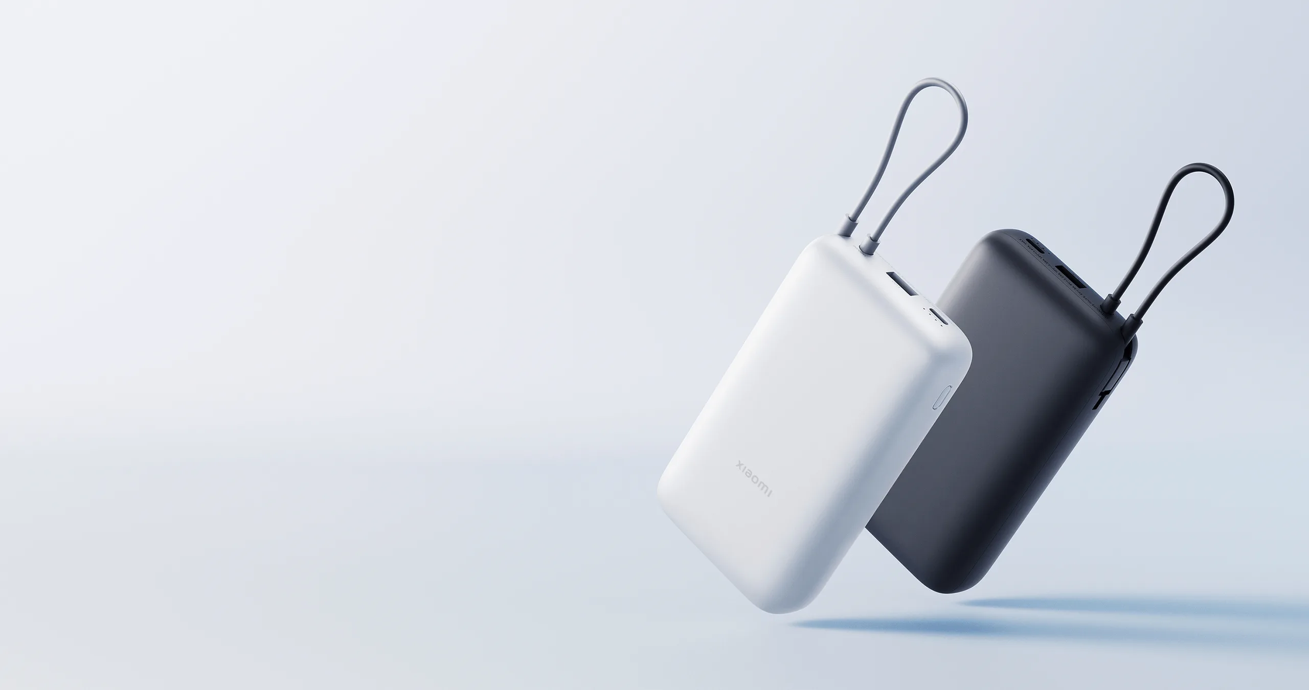 Xiaomi Power Bank 20000mAh 내장 케이블 모델의 제품 이미지