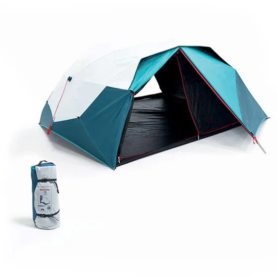Quechua 2 Seconds EASY Fresh & Black 3인용 텐트와 수납 가방