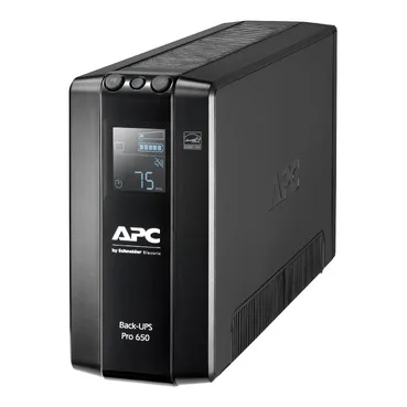 APC BR650MI 라인인터랙티브 UPS의 LCD와 본체
