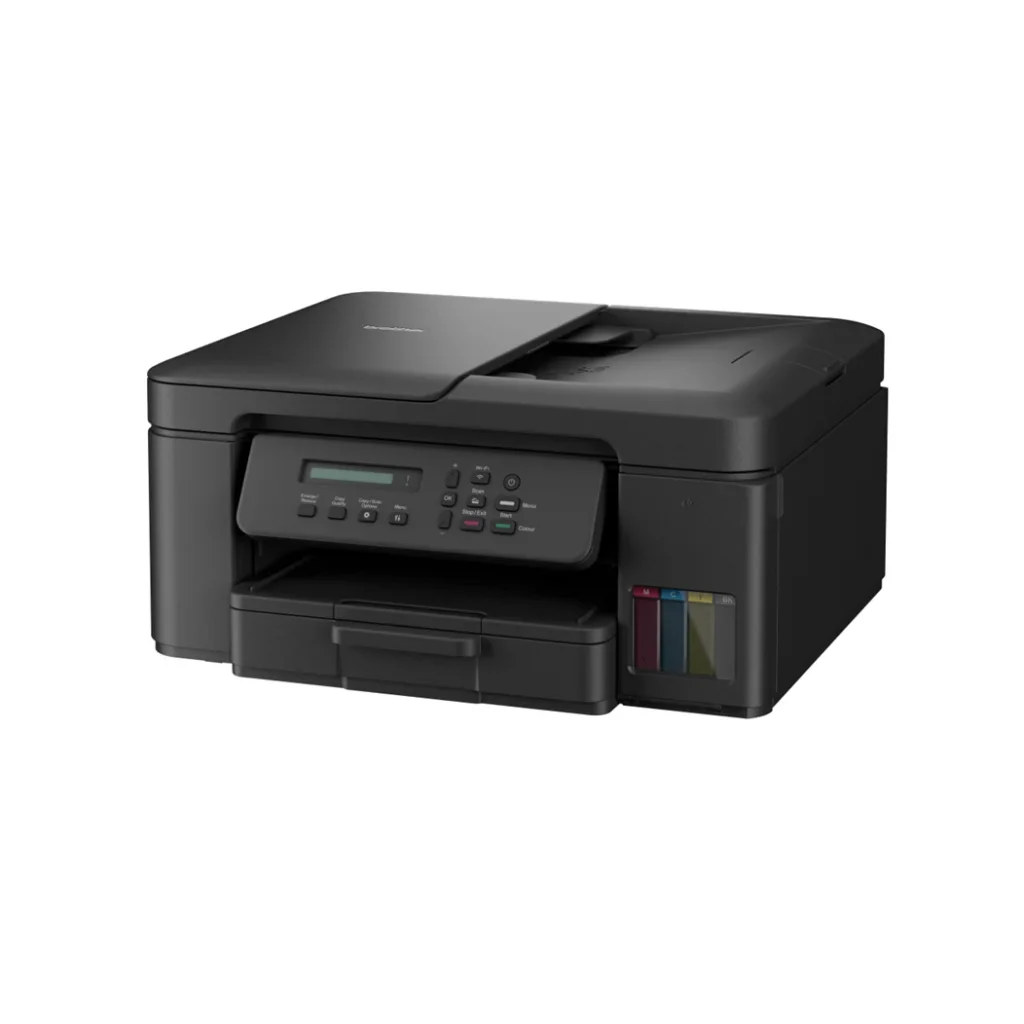 브라더 DCP-T730DW 본체의 ADF와 전면 조작부