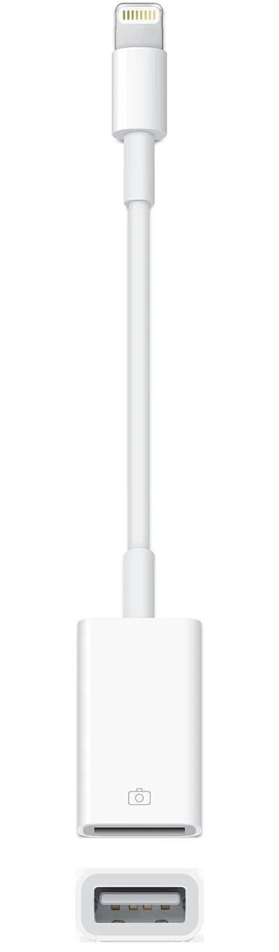 Apple Lightning-USB 카메라 어댑터의 USB 포트