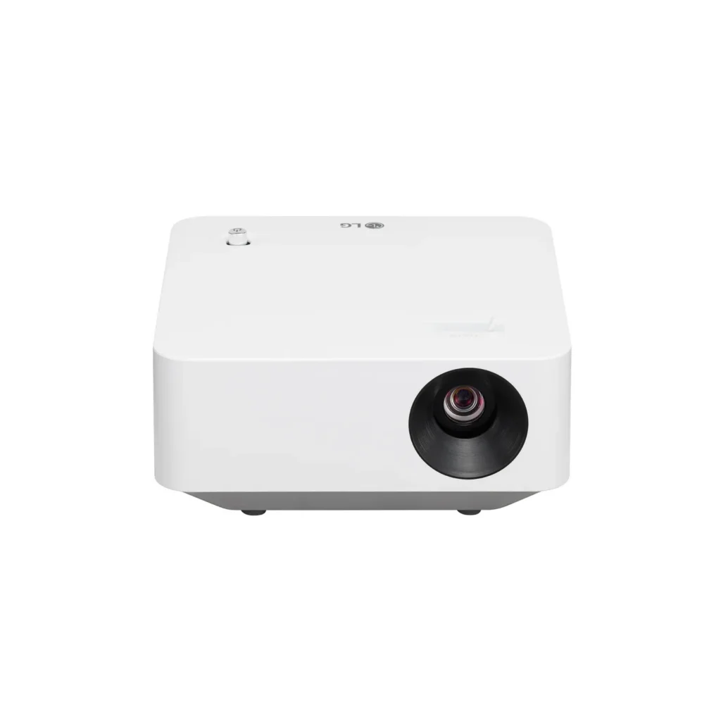 LG PF510QA의 렌즈와 상단 포커스 조절부