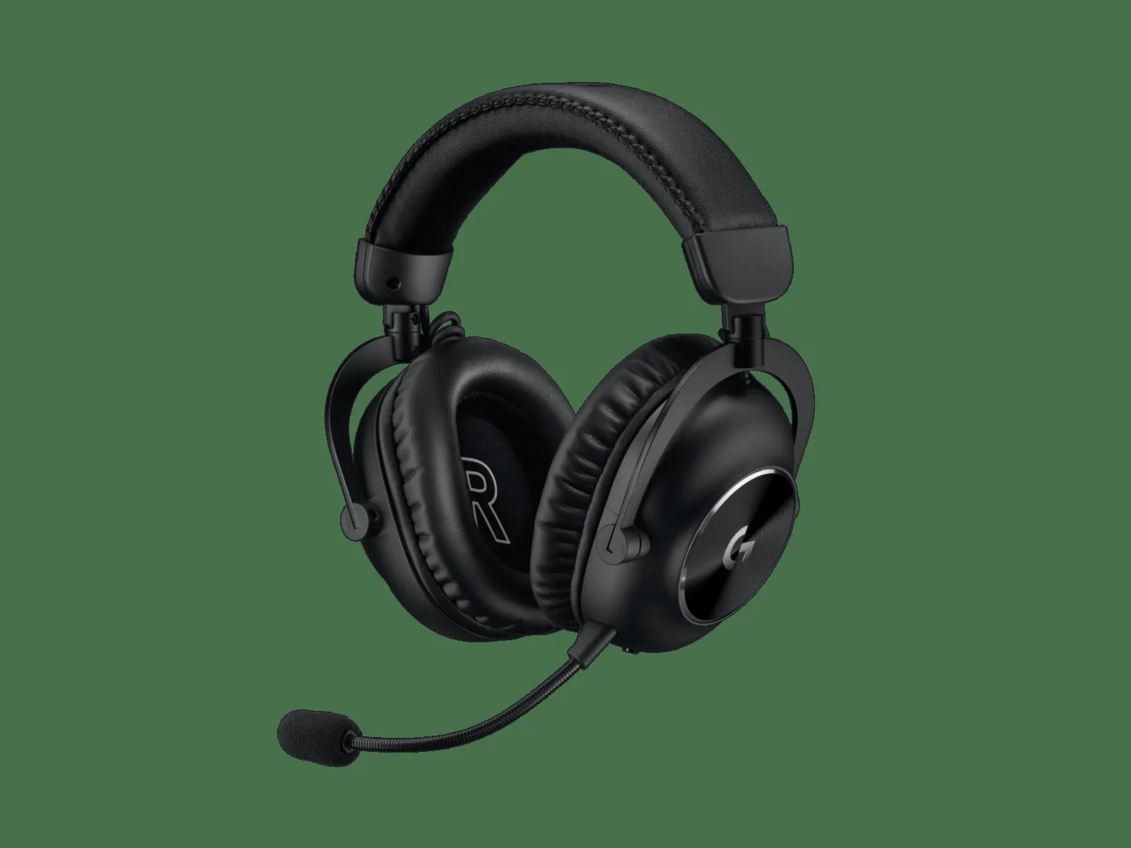Logitech G PRO X 2 LIGHTSPEED 본체와 탈착식 붐 마이크